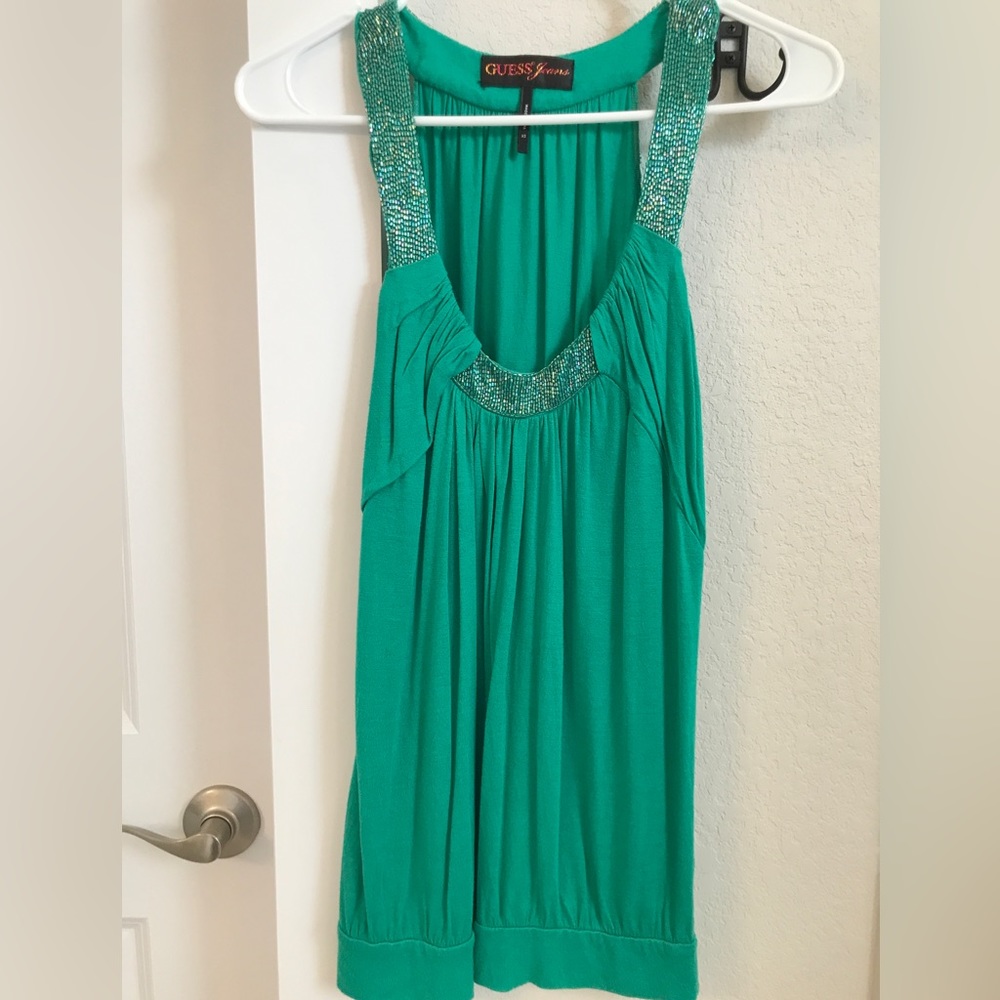 Guess Jeans Green Top Size XS